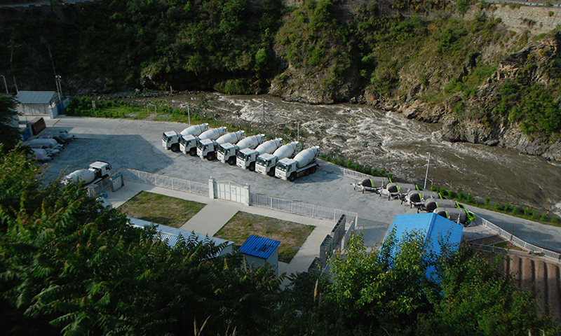 圖為4月30日在巴基斯坦曼塞赫拉拍攝的蘇吉吉納里水電站項目部現(xiàn)場。（新華社記者 鄧凱尹 攝）